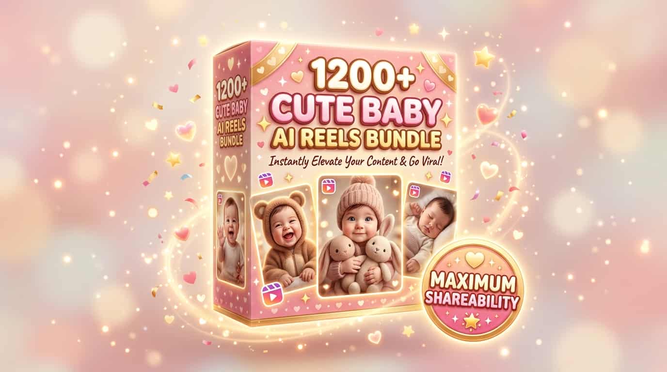 Cute Baby AI Reels Bundle (1,200+ Videos)
