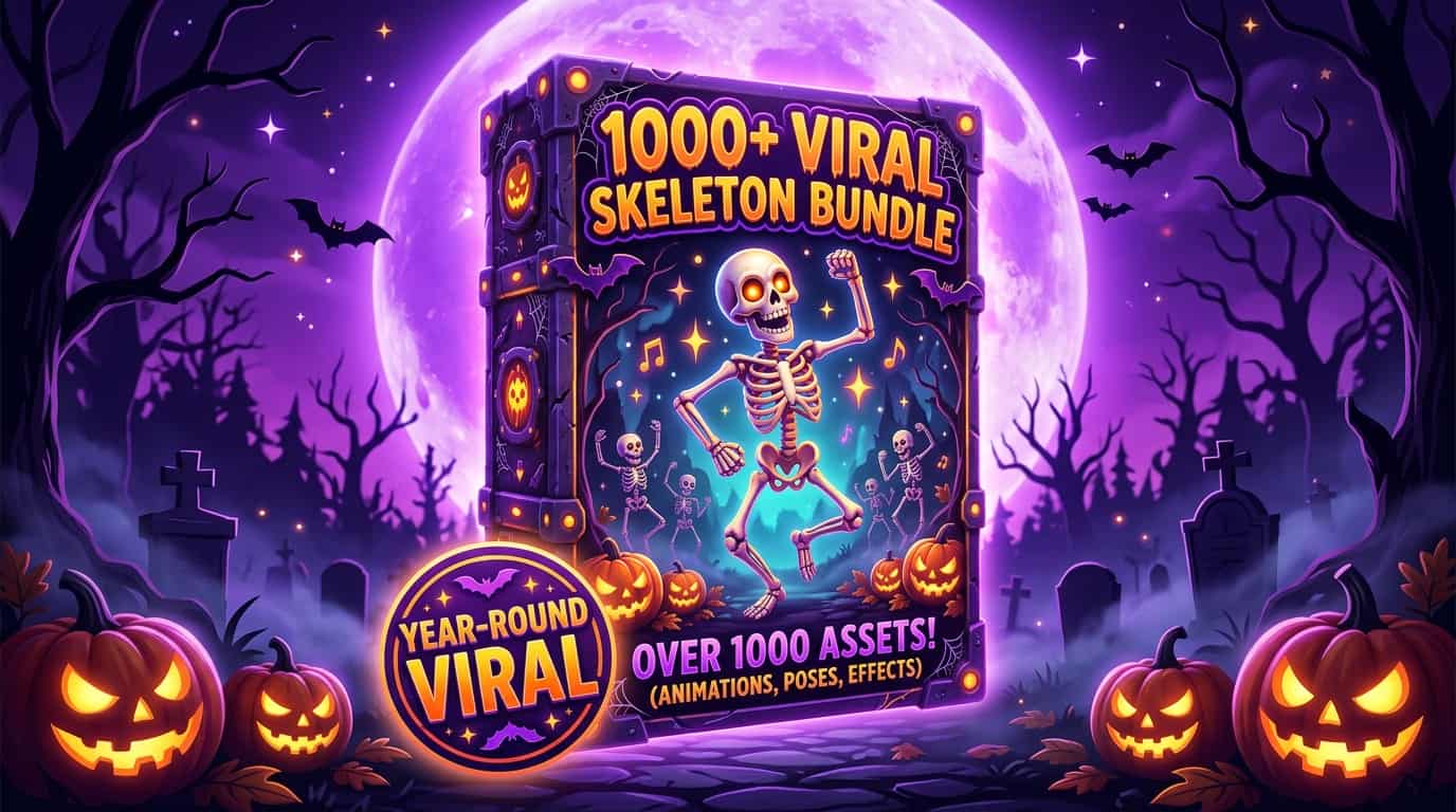 Viral Skeleton Bundle (2,000+ Videos)