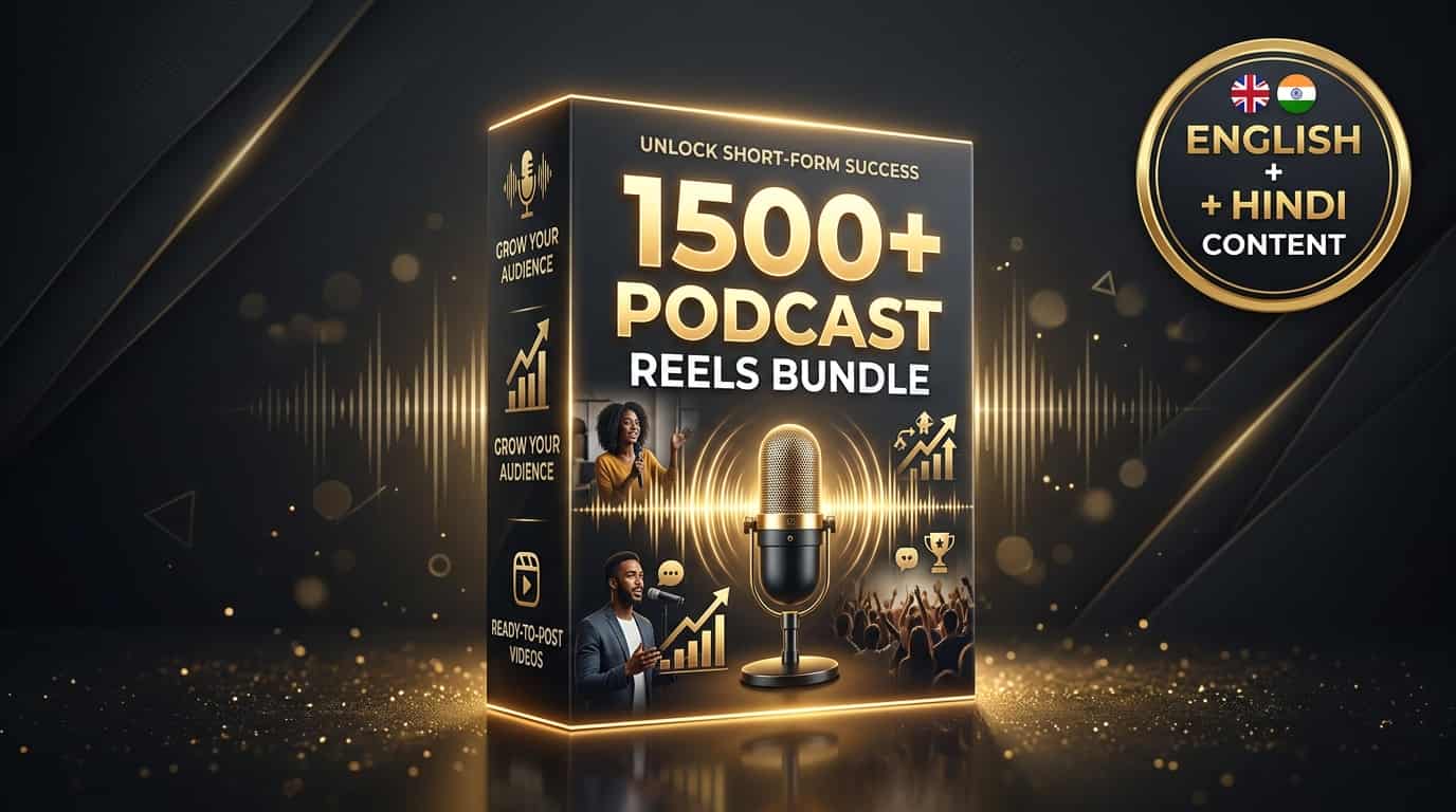 Podcast Reels Bundle (1,500+ Videos)
