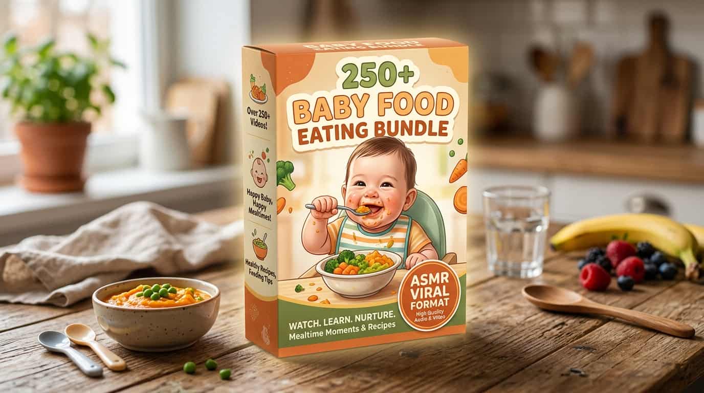 Baby Food Eating Bundle (250+ Videos)