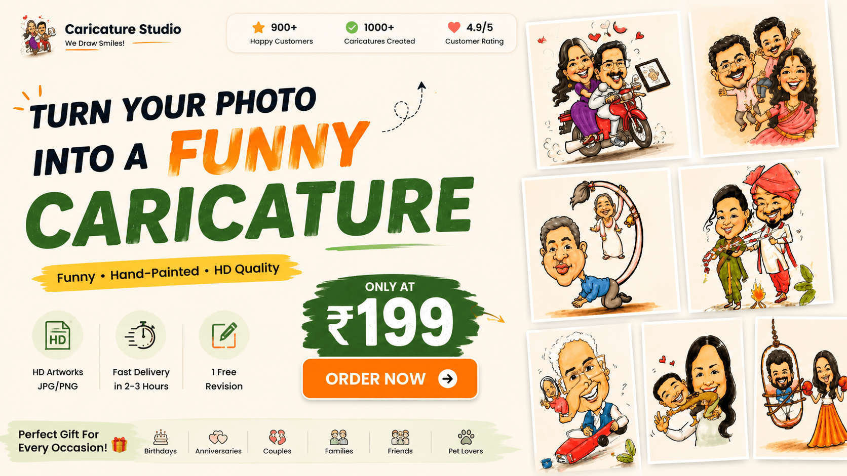 Turn Your Photo Into A Funny Caricature